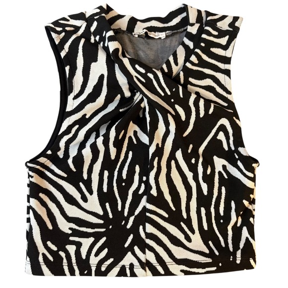 Zara Tops - Zara zebra sleeveless crop‎ top. Size Small. EUC. Adorable!